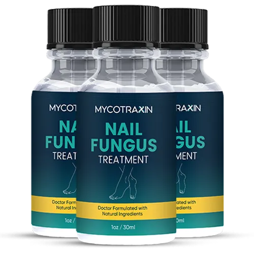 Mycotraxin nail oil bottles